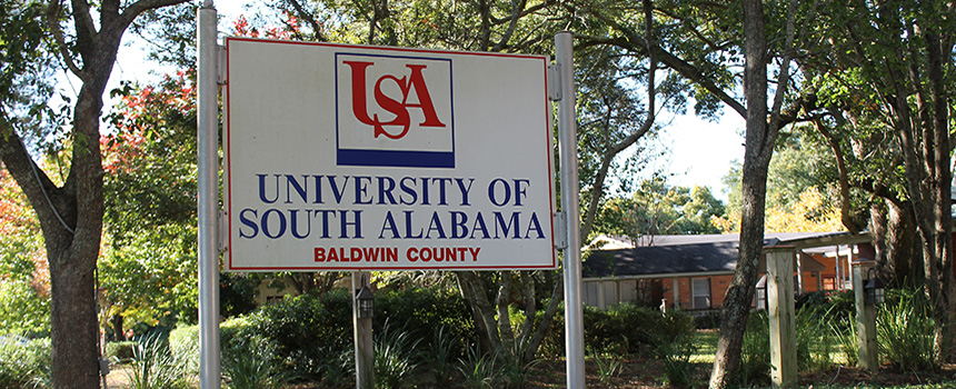 USA Baldwin County Campus sign